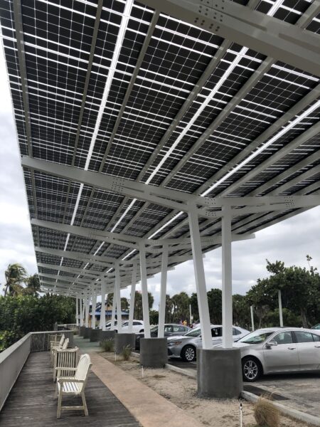 Solar Parking Structure with EV Charging for FPL Florida