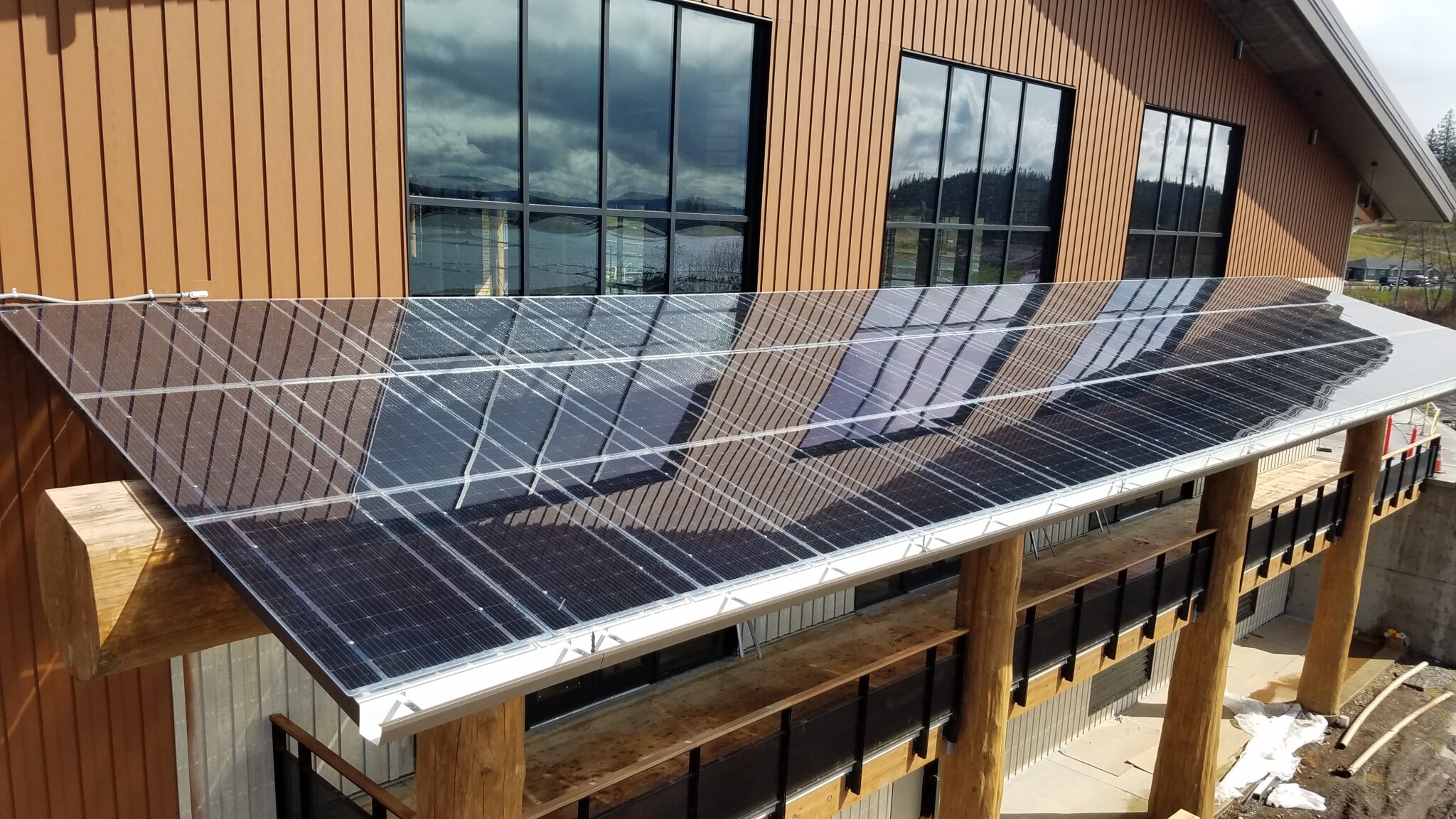 LSX Frameless Solar Module Tulalip Hall Lumos Solar