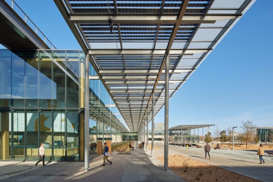 Cutting Edge Solar Panels | GSX Solar Canopy Trellis Microsoft Silicon Valley Campus CA