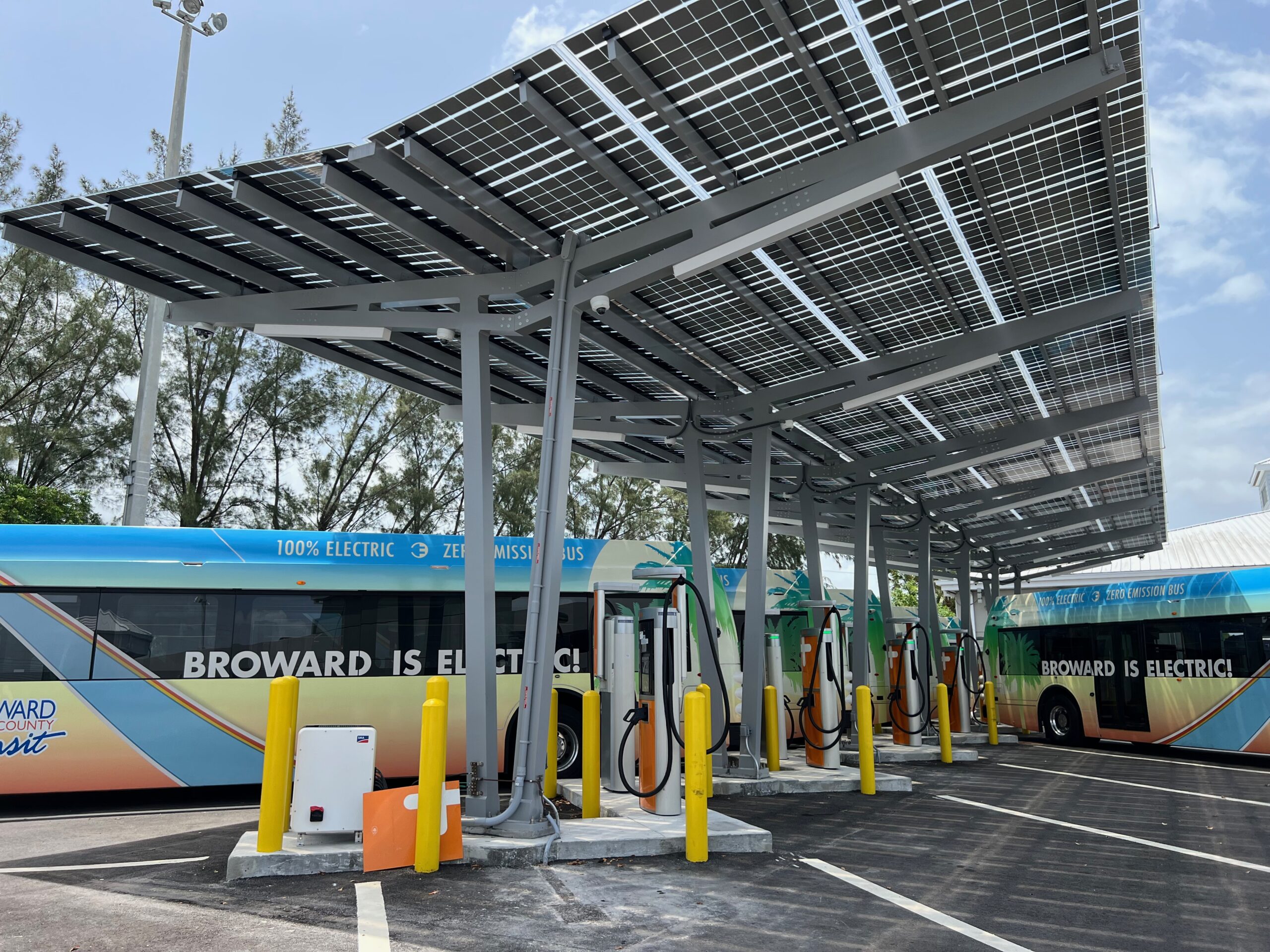 electric bus charging station