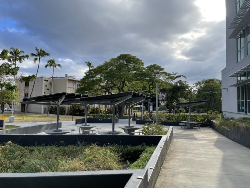 Beautiful view of University of Hawaii with Lumos SolarZones